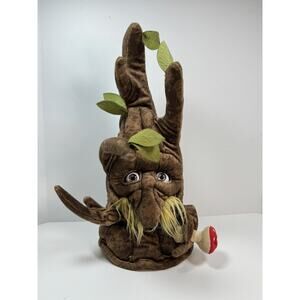 Folkmanis Puppet Brown Enchanted Tree Moving Eyes Nose Mouth Hand Puppet